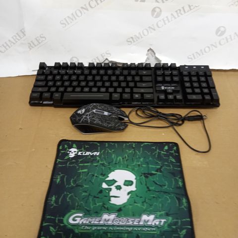 KUIYN MOUSE AND KEYBOARD COMBO WITH MOUSE MAT