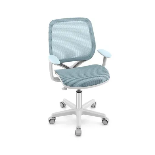 BOXED COSTWAY ERGONOMIC CHILDREN STUDY CHAIR WITH BREATHABLE MESH BACK - BLUE