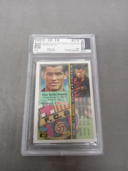 RIVALDO PSA GRADED 8 COLLECTABLE CARD