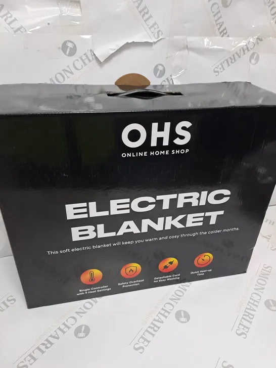 EDDY FLEECE HEATED ELECTRIC BLANKET THROW OVER