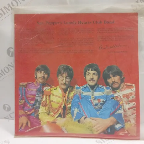 INSIDE SLEEVE FROM SGT. PEPPER'S LONELY HEARTS CLUB BAND VINYL