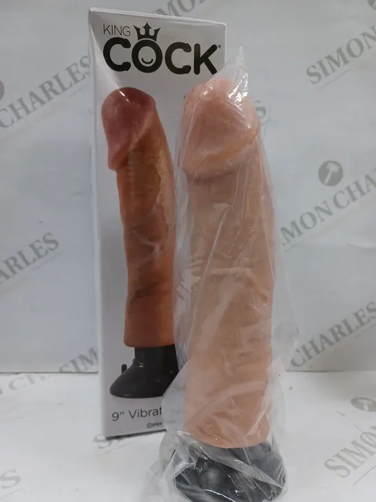 BOXED KING COCK 9" VIBRATING COCK