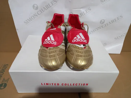 ADIDAS GOLD PREDATOR ACCELERATOR FG FOOTBALL BOOTS SIZE 9.5