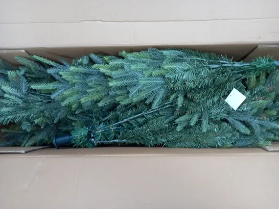 BOXED 7FT FRASER FIR UPSWEPT PRE-LIT MIXED TIPS CHRISTMAS TREE - COLLECTION ONLY