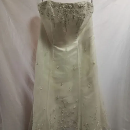 D'ARCY SCOTT JOCEYLYN DS672C WEDDING DRESS, IVORY - SIZE 16 