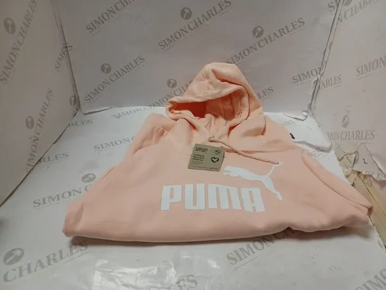 PUMA PINK HOODED TOP (HOODIE) SIZE XS