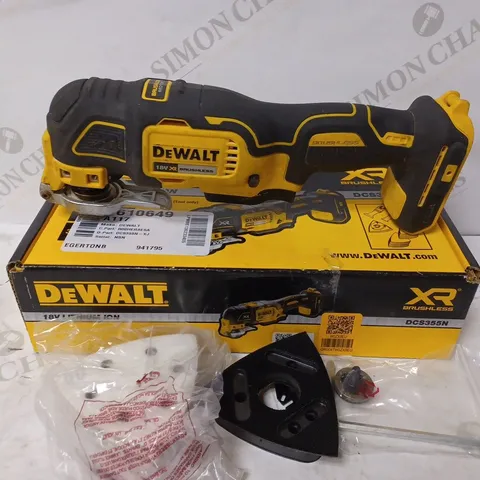 DEWALT DCS355N-XJ 18V LI-ION CORDLESS BRUSHLESS OSCILLATING MULTI-TOOL