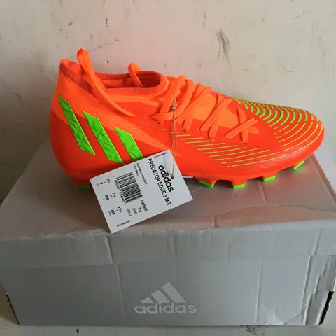 BOXED PAIR OF SIZE 7.5ADIDAS PREDATOR EDGE.3 MG SOLRED 