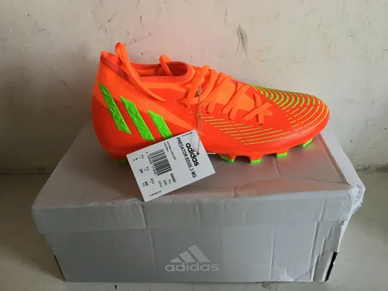 BOXED PAIR OF SIZE 7.5ADIDAS PREDATOR EDGE.3 MG SOLRED 