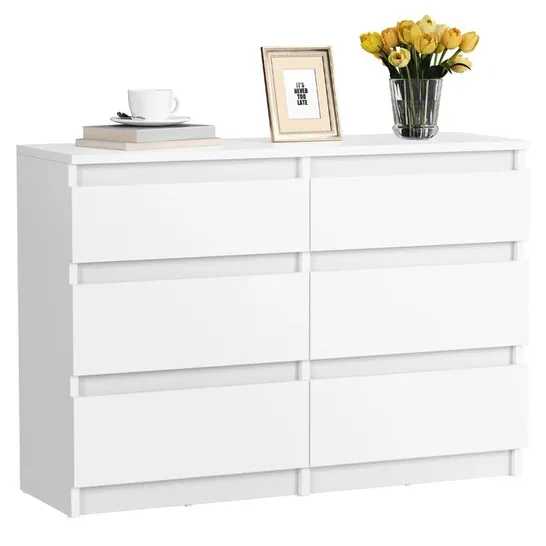 BOXED 17 STORIES 6 DRAWER CHEST OF DRAWERS - WHITE (1 BOX)