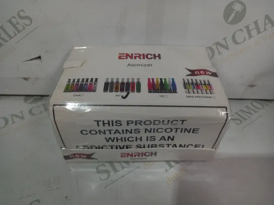 ENRICH PACK OF APPROXIMATELY 20 MT3 E-CIGARETTE ATOMIZERS IN VARIOUS COLOURS