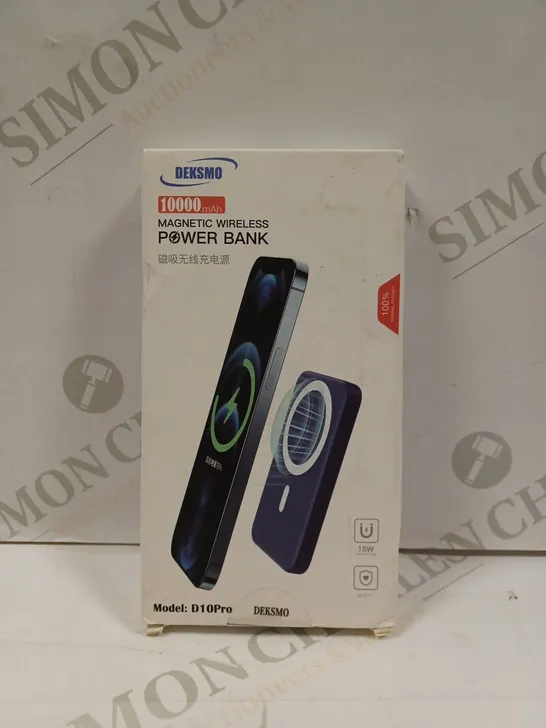 BOXED SEALED DEKSMO MAGNETIC WIRELESS POWERBANK D10PRO