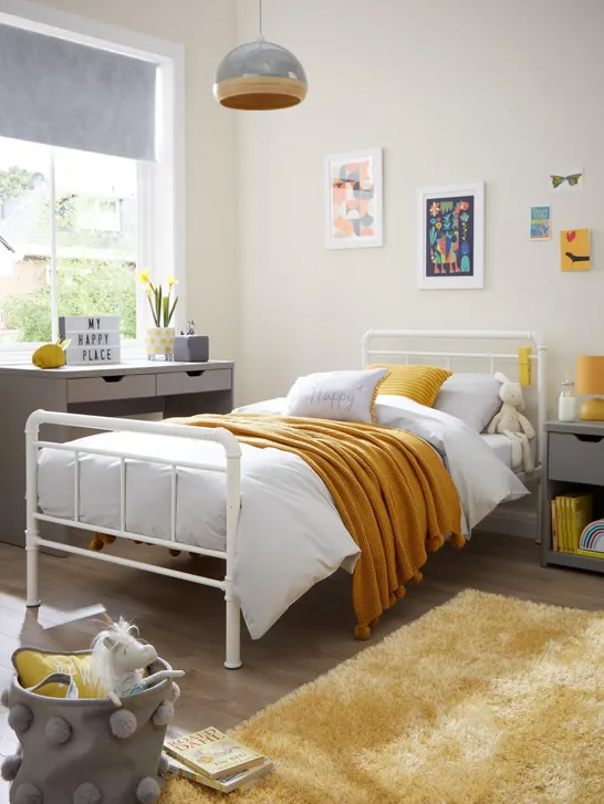 BOXED FREDDIE KIDS METAL SINGLE BED FRAME (1 BOX) RRP £116