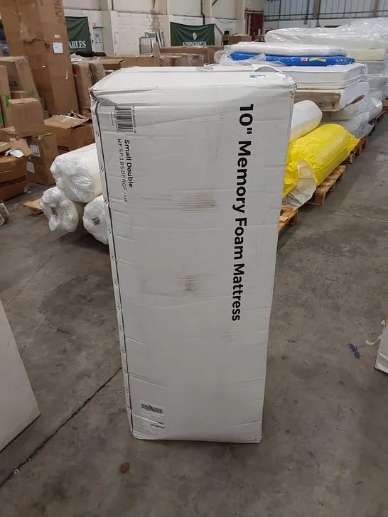 BOXED 10" MEMORY FOAM 4FT SMALL DOUBLE MATTRESS 