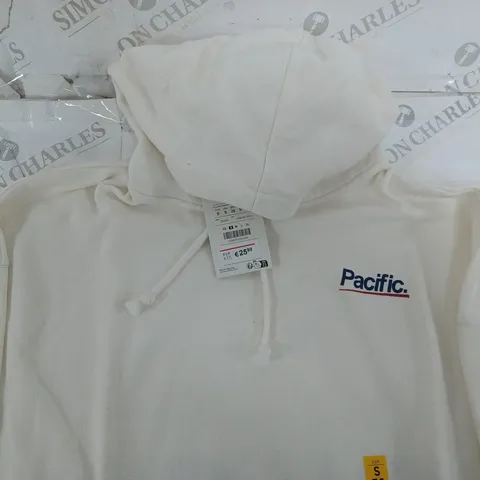 PACIFIC HOODIE IN WHITE SIZE S