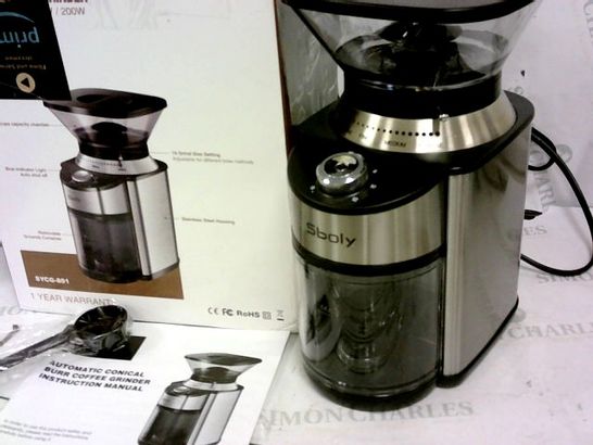 SBOLY AUTOMATIC CONICAL BURR COFFEE GRINDER 