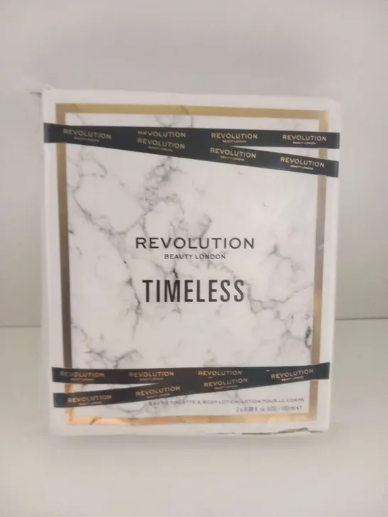 BOXED REVOLUTION BEAUTY LONDON TIMELESS GIFT SET