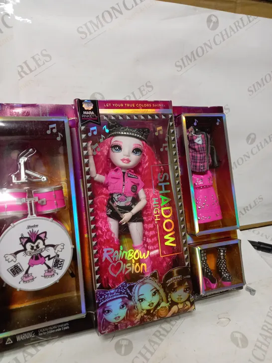 RAINBOW VISION SHADOW DOLL WITH TOY DRUM KIT