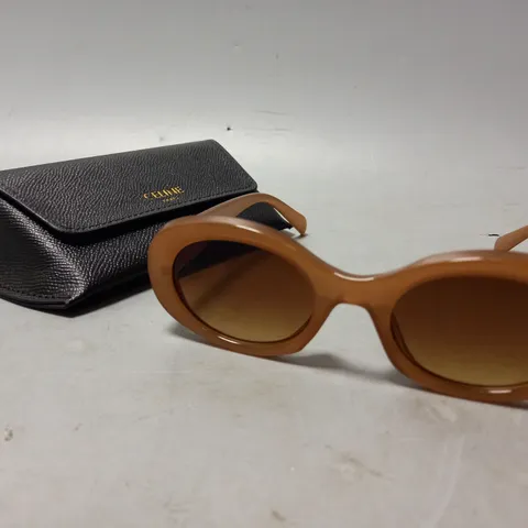 BOXED CELINE PARIS  BROWN TINTED SUNGLASSES 