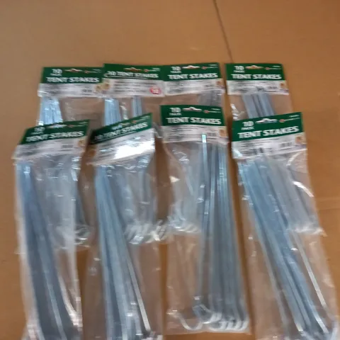 LOT OF 8 10-PACKS OF TENT STAKES