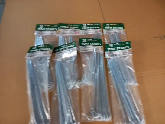 LOT OF 8 10-PACKS OF TENT STAKES