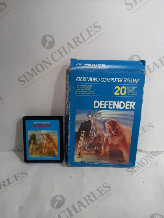 BOXED ATARI 2600 DEFENDER VIDEO GAME 