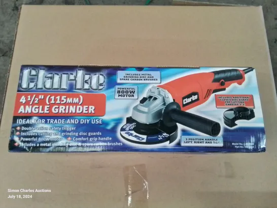 CLARKE 4 1/2" (115MM) ANGLE GRINDER