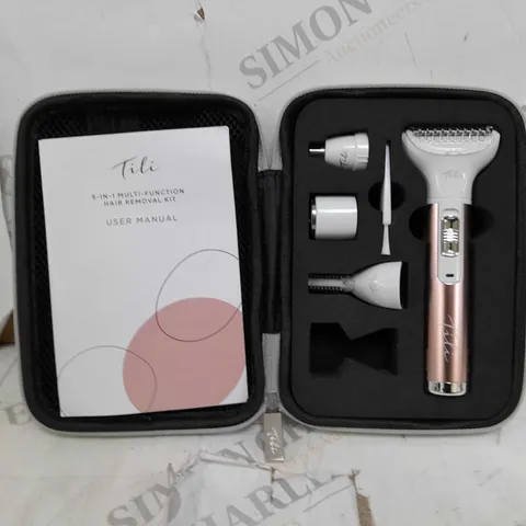 BOXED TILI 5-IN-1 MULTI FUNCTIONAL HAIR REMOVAL KIT PINK