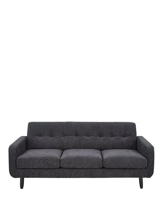 BOXED OSLO SLATE FABRIC 2 SEATER SOFA