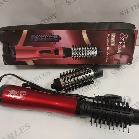 BOXED SHINY & BEAUTY 2 IN 1 PROFESSIONAL HOT AIR STYLER 