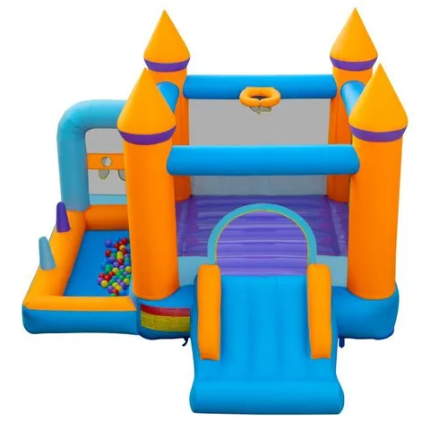 BOXED COSTWAY INFLATABLE BOUNCE HOUSE KIDS JUMPING CASTLE W/SLIDE OCEAN BALLS (NO BLOWER) 