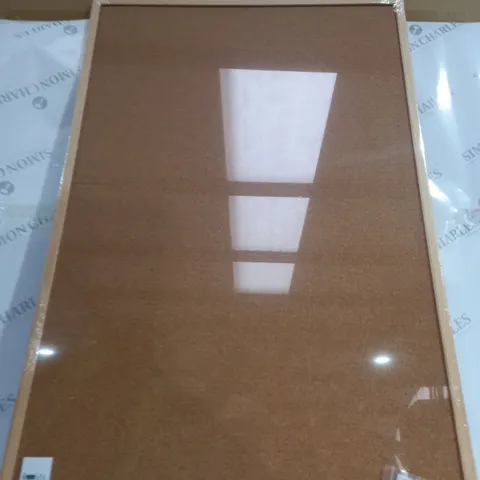 UNBRANDED CORK BOARD WITH WOODEN EDGE - 60CM X 90CM 