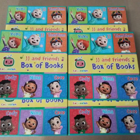 LOT OF 10 COCOMELON JJ & FRIENDS BOX OF BOOKS