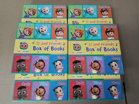 LOT OF 10 COCOMELON JJ & FRIENDS BOX OF BOOKS