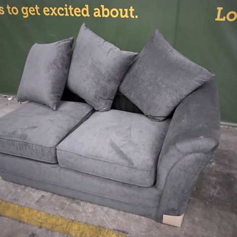 GREY FABRIC SOFA SECTION WITH SCATTER CUSHIONS 