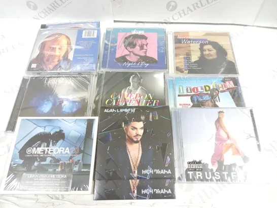 LOT OF ASSORTED MUSIC CDS TO INCLUDE LINKIN PARK METEORA 20 AND PINK TRUSTFALL