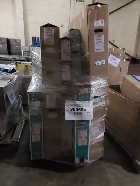 PALLET OF APPROXIMATELY 10 ASSORTED TELEVISIONS TO INCLUDE 