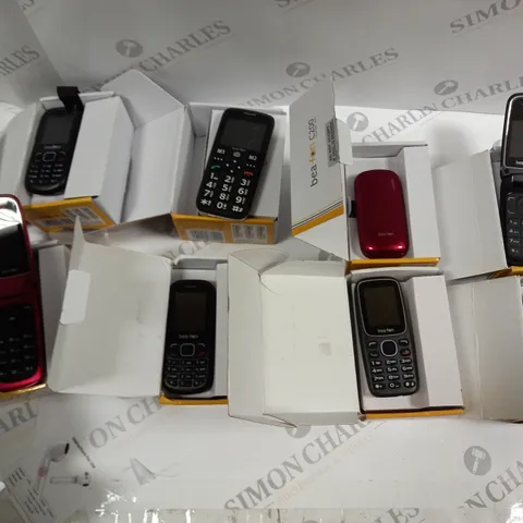 LOT OF 10 ASSORTED BEAFON MOBILE PHONES 