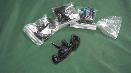 4 X SKULL CANDY WIRED EARPHONES