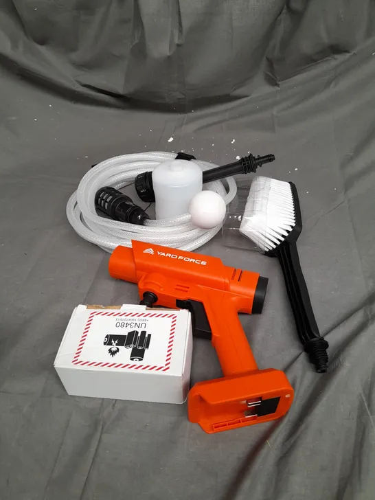 BOXED YARD FORCE 20V CORDLESS PRESSURE WASHER