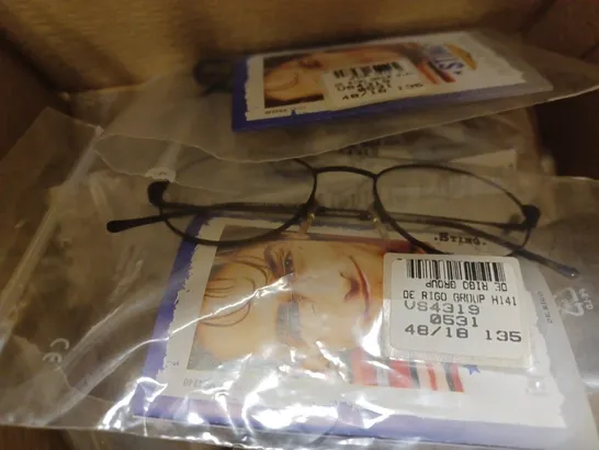 BOX OF APPROX 10 PAIRS OF STING 4319 BLACK ROUND GLASSES 