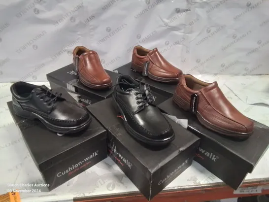 SELECTION OF BOXED CUSHION-WALK LEATHER SHOES, (STYLES, COLOURS AND SIZES VARY)