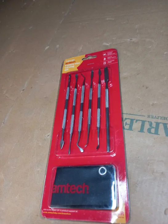 AMTECH 6 PIECE WAX CARVING SET