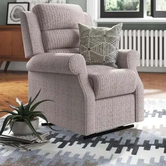 BOXED LAINEY MANUAL RECLINER - NATURAL (1 BOX)