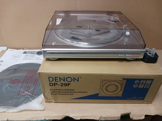 DENON DP29F SILVER TURNTABLE