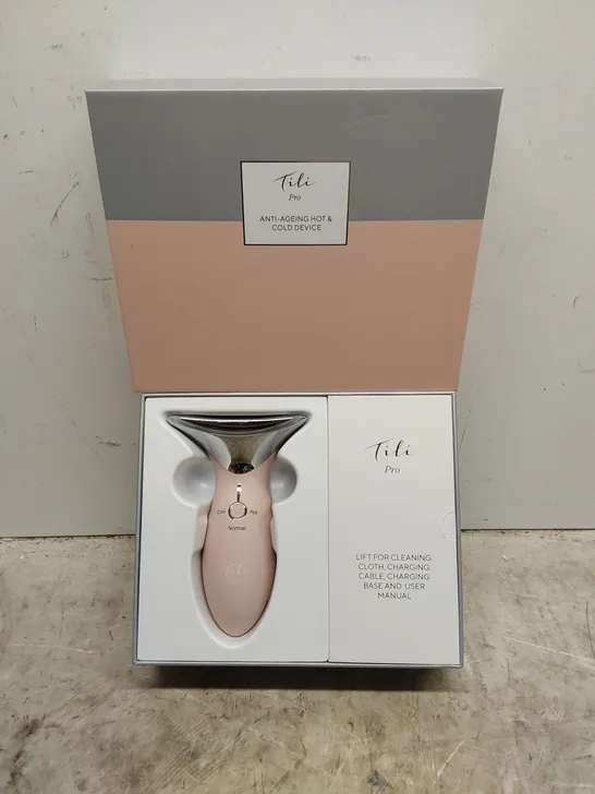 BOXED TILI PRO LED ANTI-AGEING HOT & COLD FACIAL TONING DEVICE