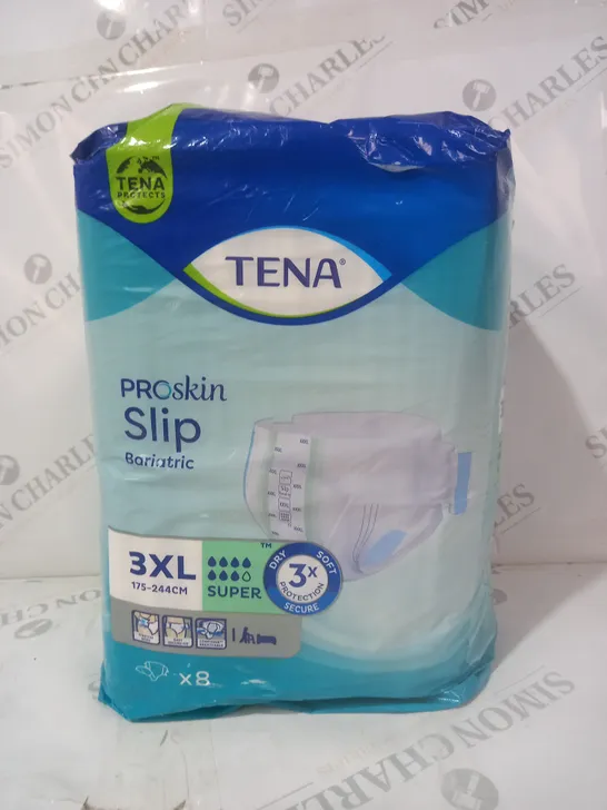 TENA PACK OF 8 PROSKIN SLIP BARIATRIC DISPOSABLE NAPPIES