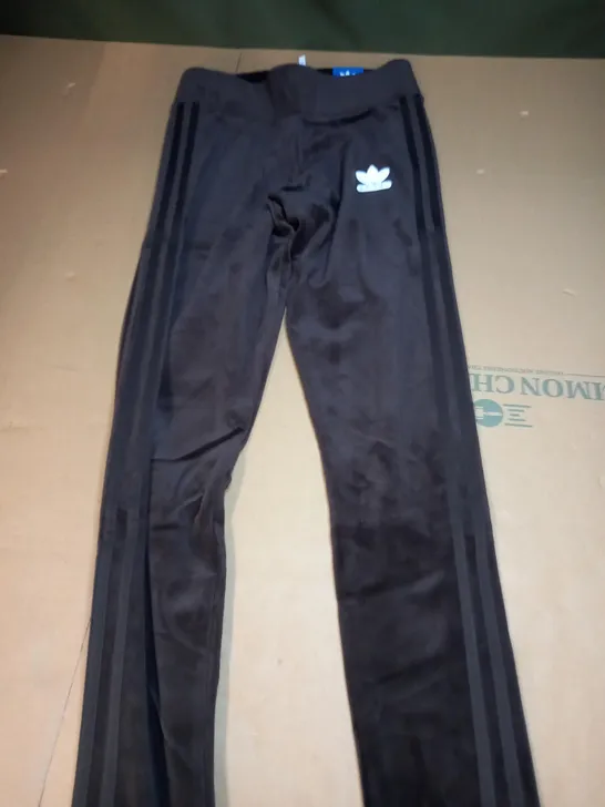 WOMENS ADIDAS ORIGIAL VELOUR TIGHT PANTS SIZE 10