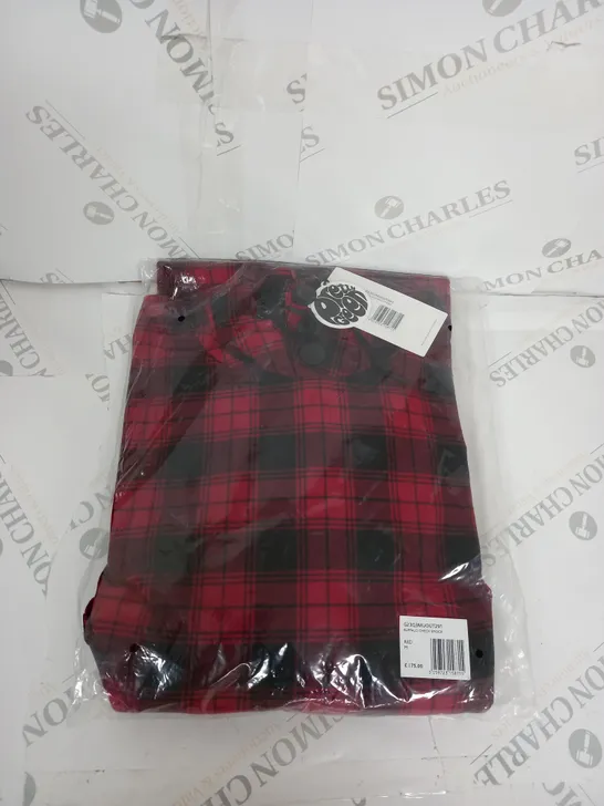 BAGGED PRETTY GREEN BUFFALO CHECK SMOCK SIZE M