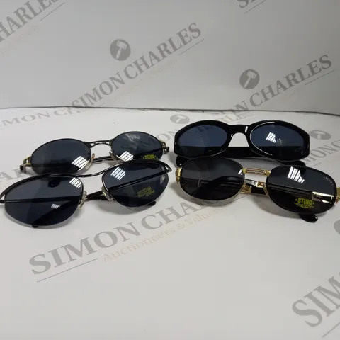 APPROXIMATELY 10 ASSORTED DE RIGO STING SUNGLASSES TO INCLUDE MODELS 4488, 4216, 6170M, 4231 ETC. 